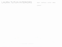 Tablet Screenshot of lauratutuninteriors.com